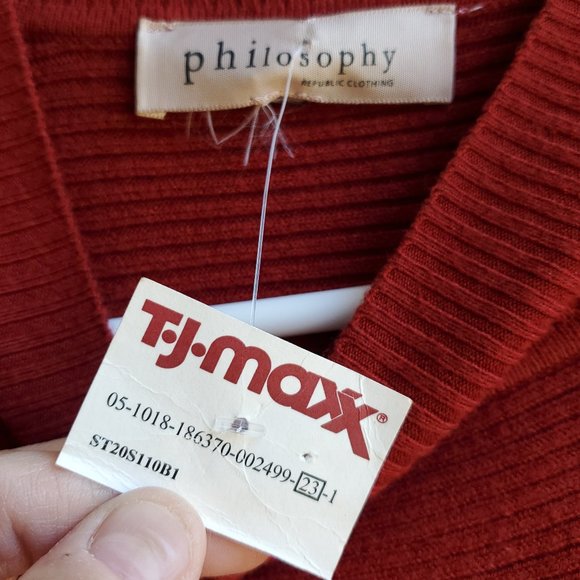 philosophy batwing sweater